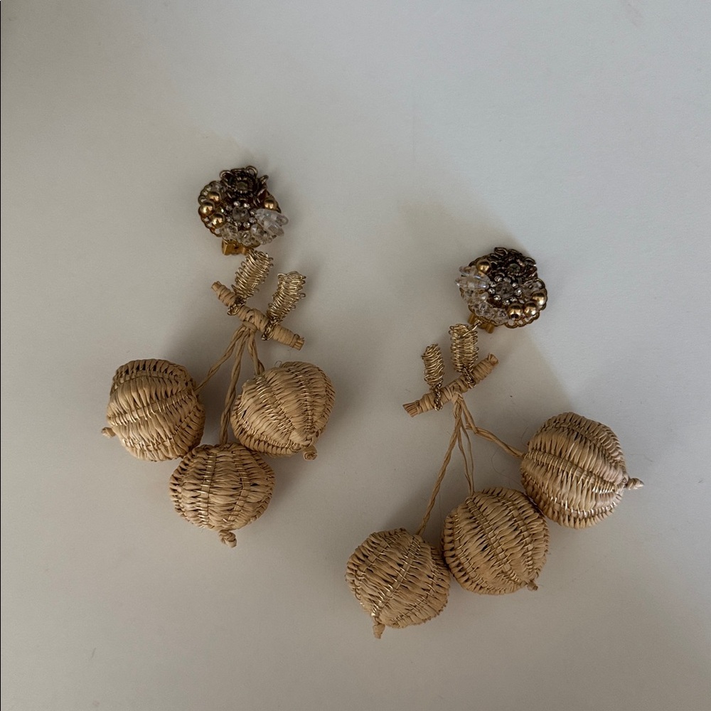 Elegant Woven Drop Earrings